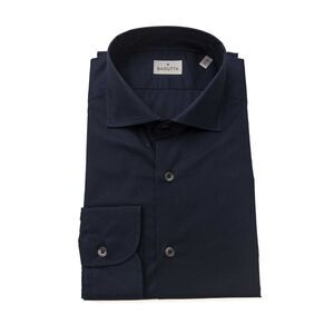 Bagutta Blue Cotton Men's Slim Men's Shirt